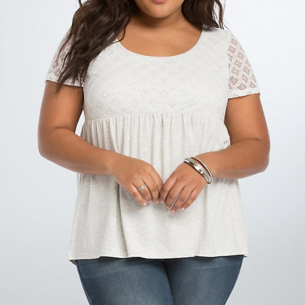 TORRID size 3 lace babydoll top